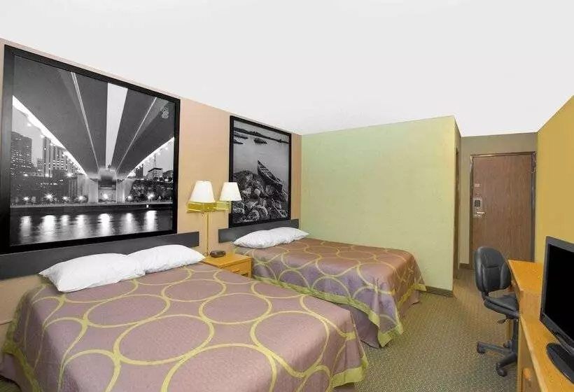 اتاق استاندارد با 2 تخت دوبل, Super 8 By Wyndham Worthington Minnesota