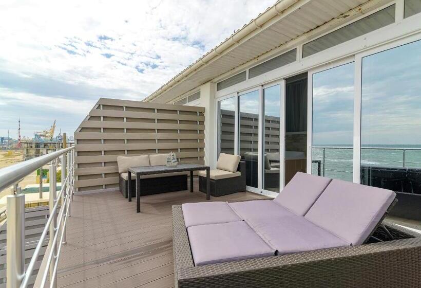 آپارتمان 1 خوابه با تراس, Apart Hotel Poseidon