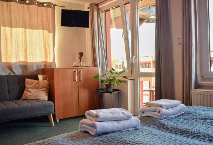 غرفة قياسية مزوَّدة بشُرفة, Penzion Rak