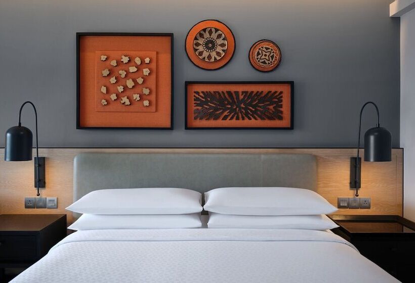 带海景的带双人床的标准间, Four Points By Sheraton Phuket Patong Beach Resort