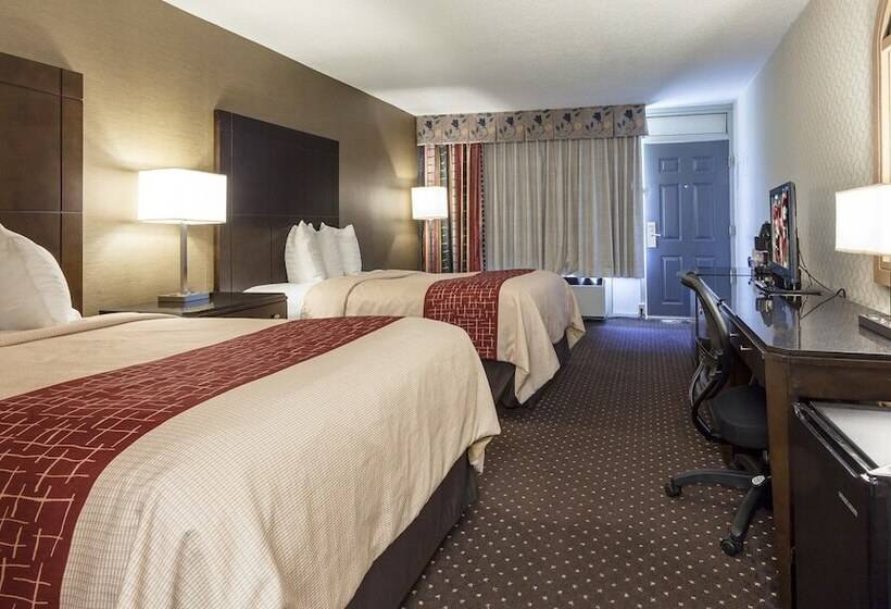 带2个双人床的标准工作室, Red Roof Inn & Suites Dekalb