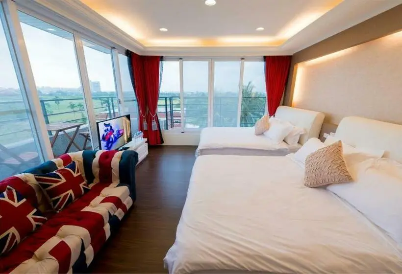 اتاق استاندارد چهارنفره با چشم‌انداز باغ, Taitung Quality B&b