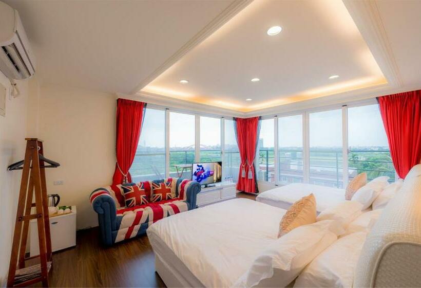 اتاق استاندارد چهارنفره با چشمانداز باغ, Taitung Quality B&b