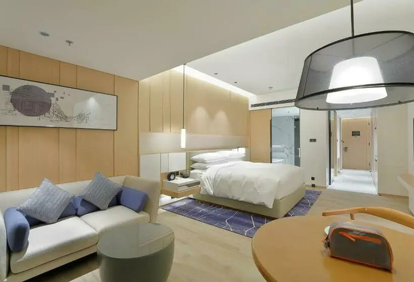 キングサイズベッド、ビュー付きデラックスルーム, Courtyard By Marriott Xiamen