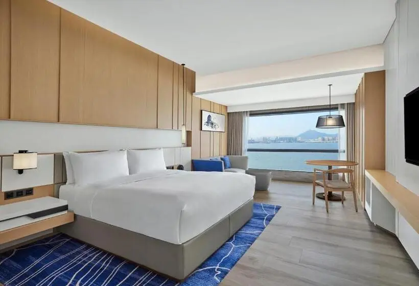 キングサイズベッドのデラックスルーム, Courtyard By Marriott Xiamen