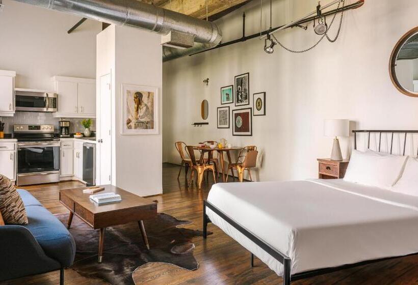 חדר סטודיו סטנדרד, Reside Houston Downtown, A Wyndham Residence