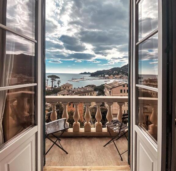 オーシャンビューデラックスルームバルコニー付き, Villa Gelsomino Exclusive House