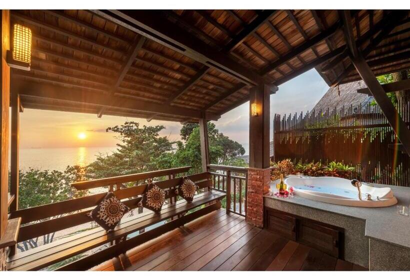 جناح جونيور مطلّ علي البحر, Nirvana Beach Resort, Koh Lanta Sha Extra Plus