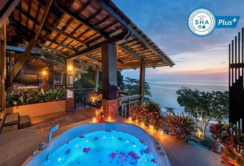 جناح جونيور مطلّ علي البحر, Nirvana Beach Resort, Koh Lanta Sha Extra Plus