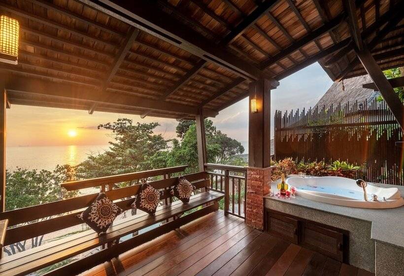 جناح جونيور مطلّ علي البحر, Nirvana Beach Resort, Koh Lanta Sha Extra Plus