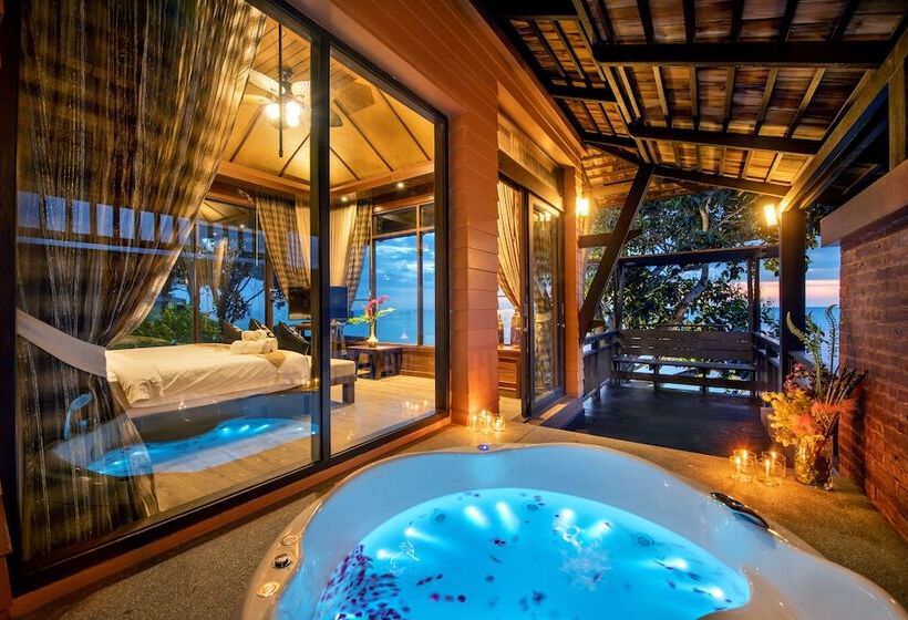 فيلا غرفة نوم واحدة مطلّة علي البحر, Nirvana Beach Resort, Koh Lanta Sha Extra Plus