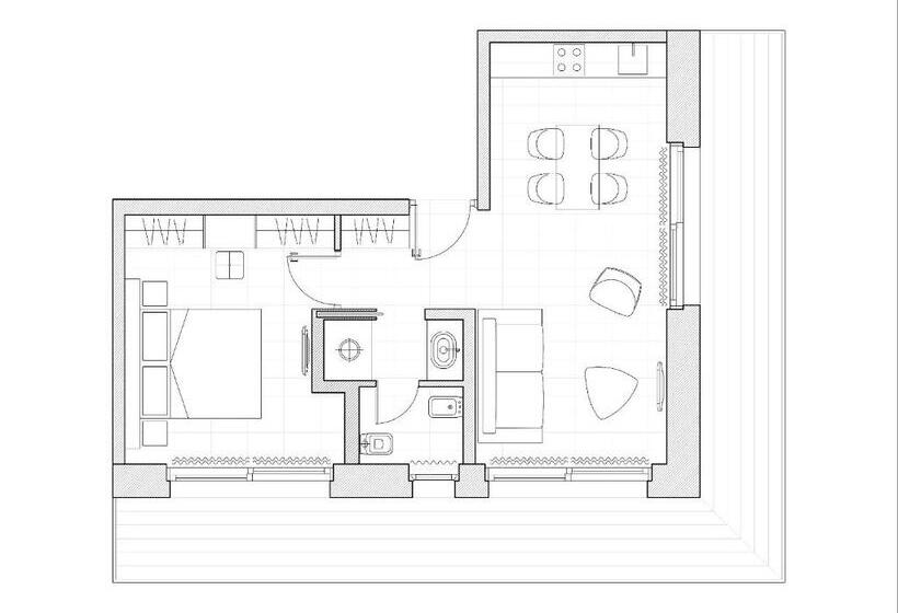 آپارتمان 1 خوابه, Red Fox Lodge