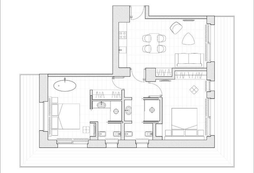 آپارتمان 2 خوابه, Red Fox Lodge