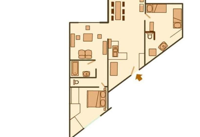 آپارتمان سوپریور 1 خوابه, Résidence Le Chamois D Or