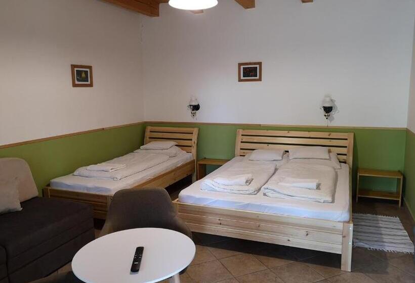 غرفة قياسية رباعية, Nyitott Kapu Vendégház