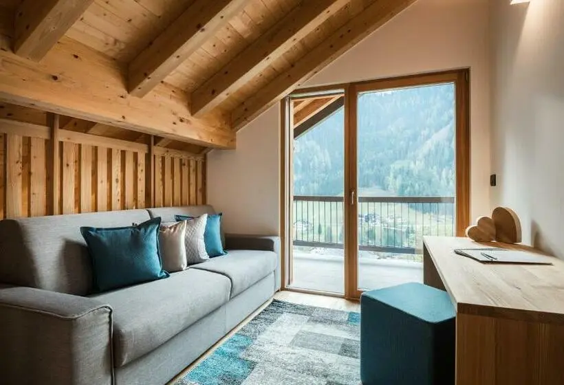 景色の見える一ベッドルームアパートメント, Les Dolomites Mountain Lodges