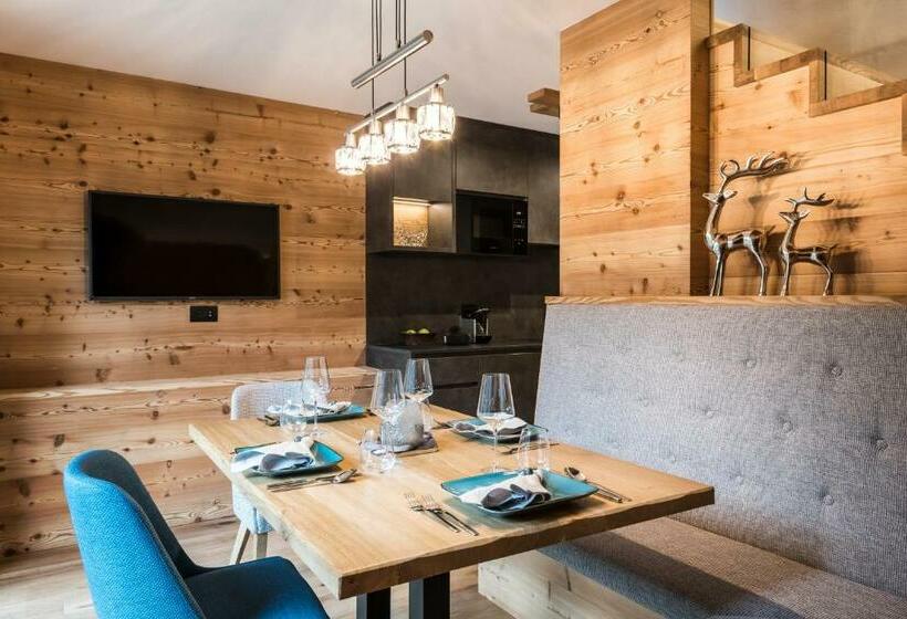 침실 1개 전망 아파트, Les Dolomites Mountain Lodges