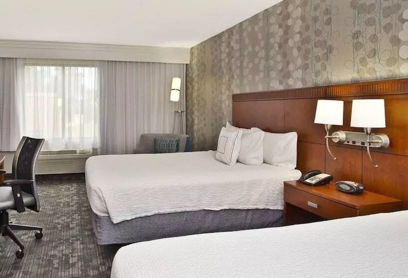 ２ダブルベッドのスタンダードルーム, Courtyard By Marriott Gulfport Beachfront