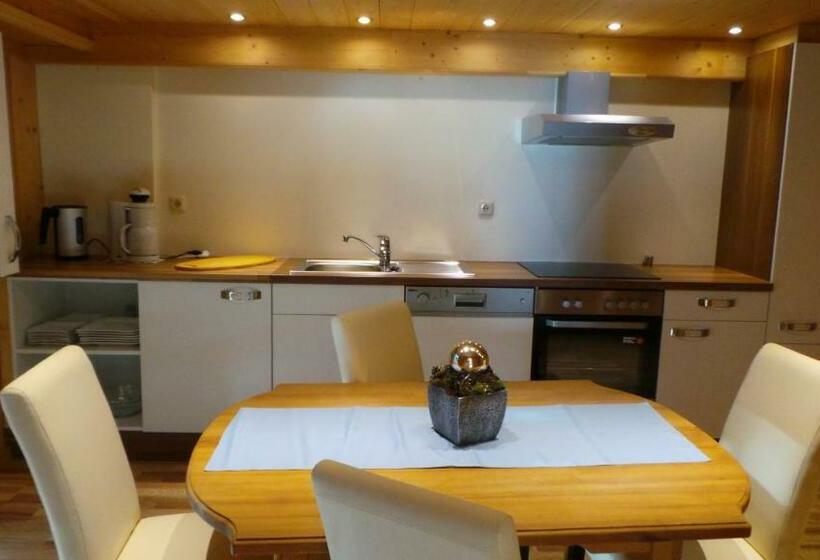 דירה בת חדר שינה 1 עם מרפסת, Ferienwohnungen Gästehaus Altginzling