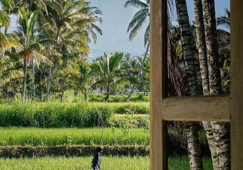 山の見えるスーペリアルーム, Les Rizieres Lombok Tetebatu