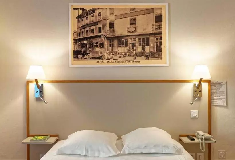 スタンダード４人部屋, Contact Hôtel Du Commerce Et Son Restaurant Côte à Côte