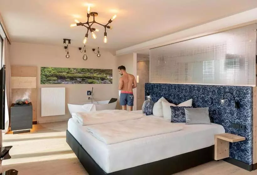 バルコニー付きデラックスルーム, Landrefugium Obermüller Spa & Naturresort 4,5 Sterne