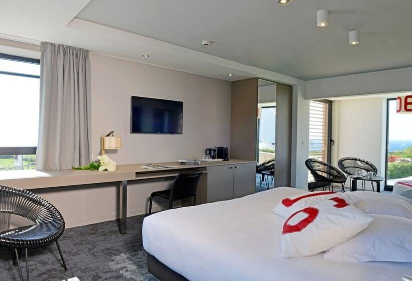 디럭스 룸 바다 전망, Hostellerie De La Pointe Saint Mathieu   Spa & Restaurant