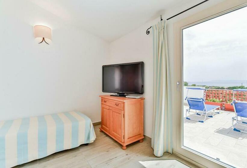 غرفة قياسية مطلّة علي البحر مزوَّدة بشُرفة, Villa Brigida