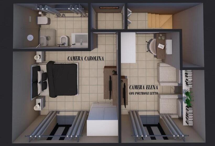 Номер Стандарт с Балконом, Corte 22 B&b E Appartamenti