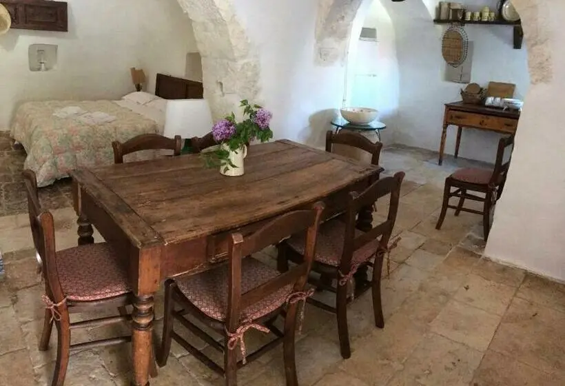 Huoneisto 1 Makuuhuone Puutarhanäkymä, Borgo Trulli 1789