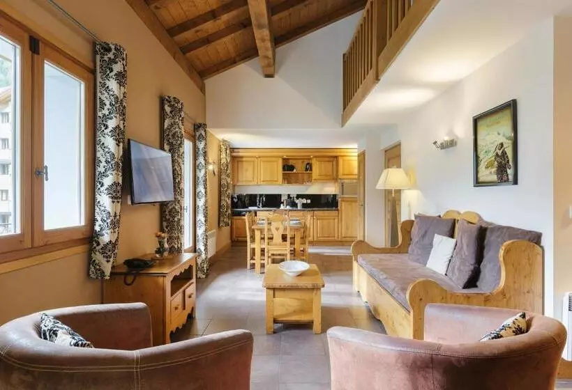 ３ベッドルームアパートメント, Residence And Spa Vallorcine Montblanc