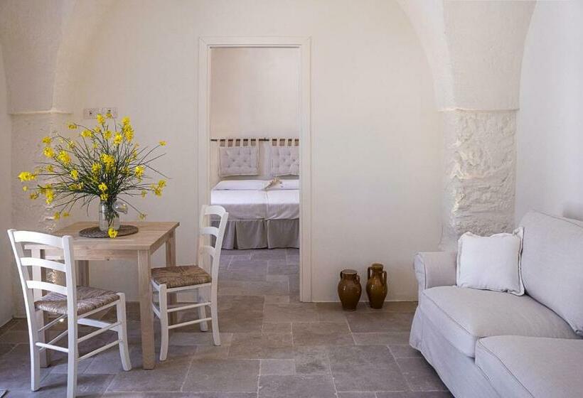 带1个卧室带花园景观的公寓, Masseria Capece