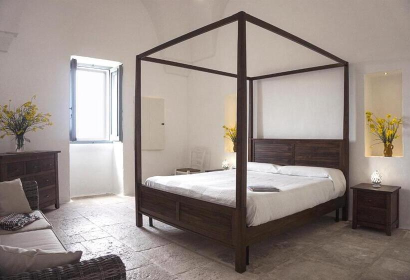 带按摩浴盆的套房, Masseria Capece