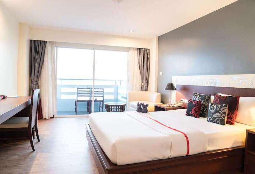 Quarto Deluxe Vista Mar, Grand Jomtien Palace Hotel   Sha Extra Plus