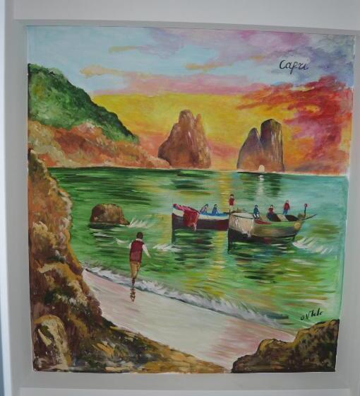 آپارتمان یک خوابه با دری مشترک که هال را جدا می کند., B&b Vesuvius