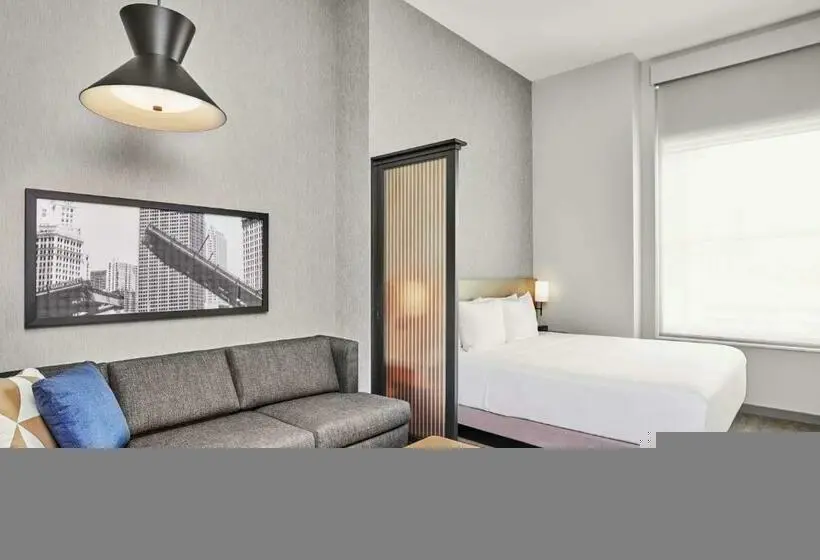 キングサイズベッドのスタンダードルーム, Hyatt Place Chicago Medical/university District