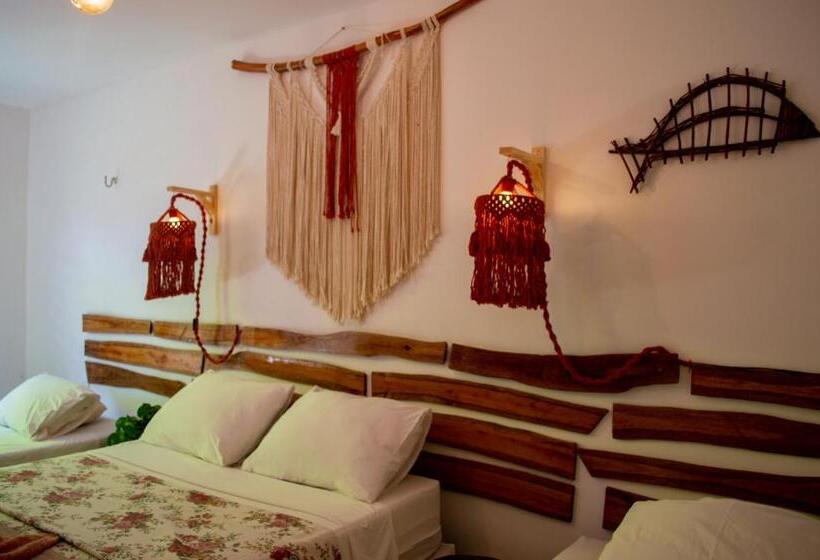 غرفة قياسية رباعية, Pousada Paraíso Do Vento