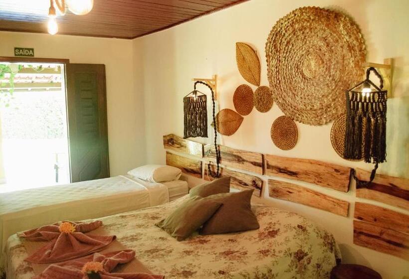 غرفة قياسية رباعية, Pousada Paraíso Do Vento