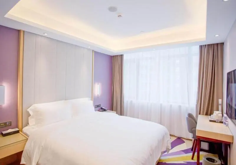 キングサイズベッドのデラックスルーム, Lavande Hotel Dongguan Houjie Convention Cente Shanmei Subway Station