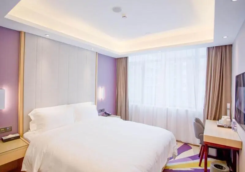 キングサイズベッドのデラックスルーム, Lavande Hotel Dongguan Houjie Convention Cente Shanmei Subway Station