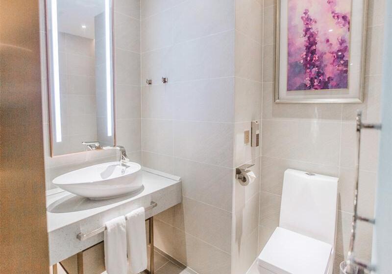 חדר דחוקס עם מיטת קינג, Lavande Hotel Dongguan Houjie Convention Cente Shanmei Subway Station