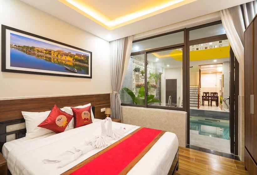 اتاق لوکس با چشمانداز استخر, The Lit Villa Hoi An