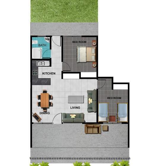 סוויטת 2 חדרי שינה, King Reef Resort