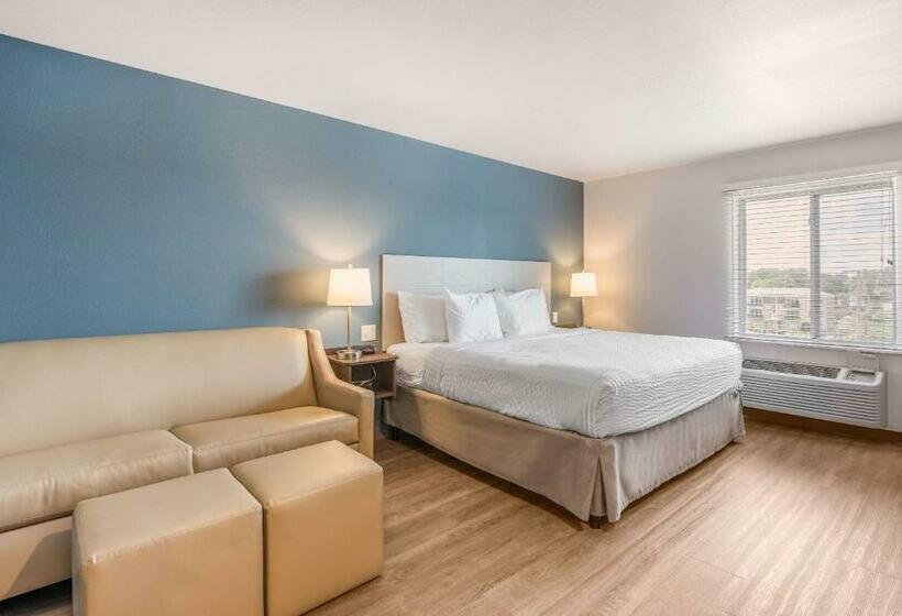 Pokój Typu Standard Łóżko King Przystosowany dla Osób Niepełnosprawnych, Woodspring Suites Chicago Midway