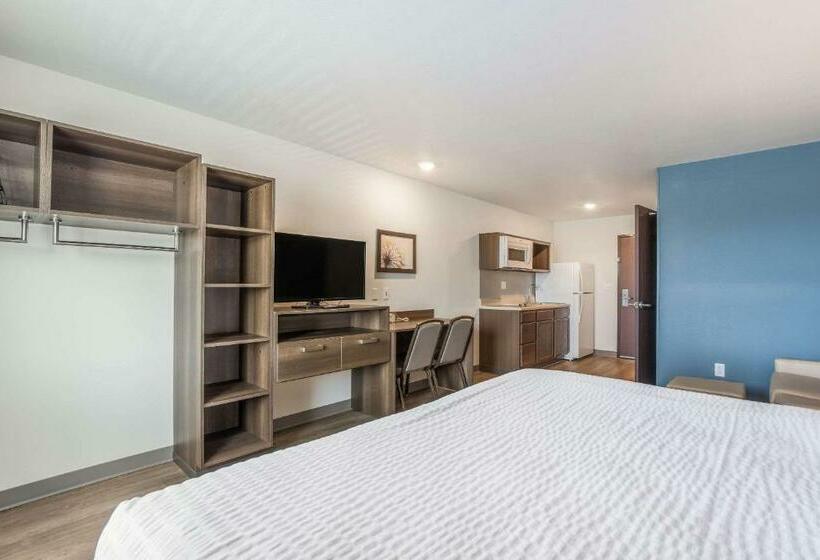 اتاق استاندارد با تخت بزرگ برای معلولان, Woodspring Suites Chicago Midway