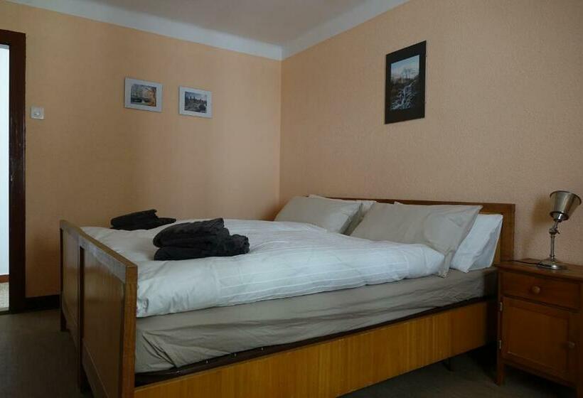 חדר סטנדרט נוף להרים, Pension Bellevue Gondo