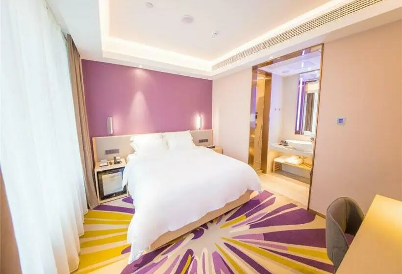 キングサイズベッドのデラックスルーム, Lavande Hotel Heyuan Heping Baisheng Square