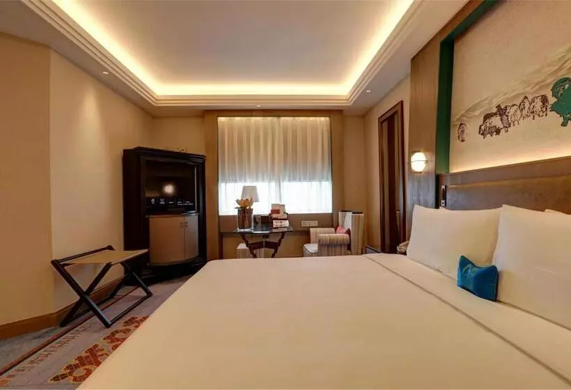 キングサイズベッドのデラックスルーム, Chengdu Tibetan Hotel Free Welcome Tibetan Tea