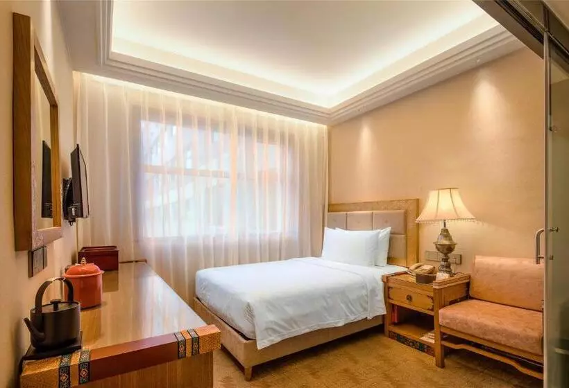 スタンダードシングルルーム, Chengdu Tibetan Hotel Free Welcome Tibetan Tea