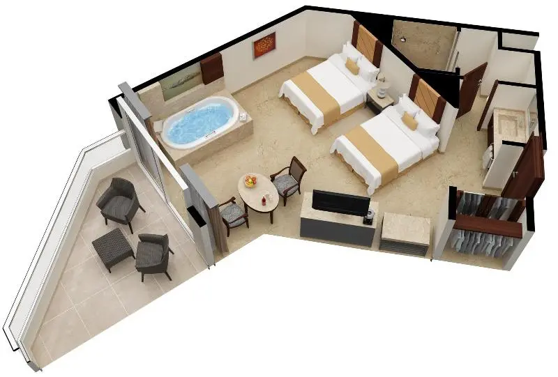 オーシャンビュースーペリアールーム, Moon Palace Nizuc  All Inclusive